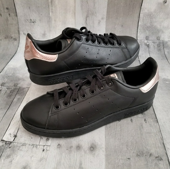 Adidas Stan Smith Rose Gold Black shoes sneakers - Picture 6 of 8